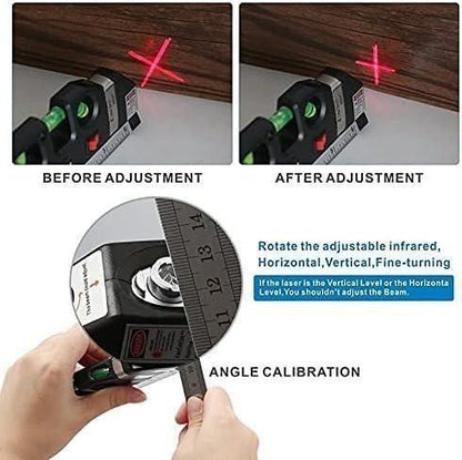 Distance Meter 4-in-1 Level Tape